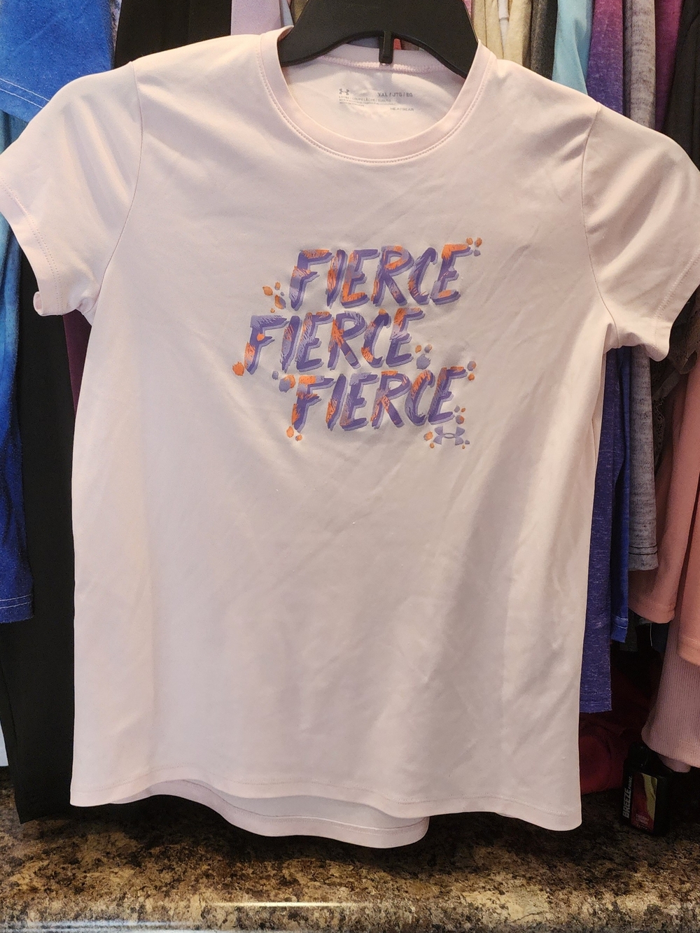 Girls' Light Pink 'Fierce' Graphic Tee